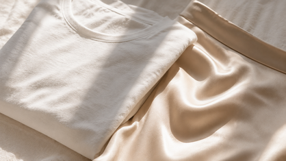 soft natural cotton and silk fabric texture vanilla girl aesthetic