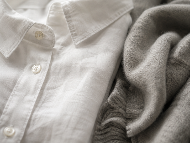 high quality linen and wool fabric texture