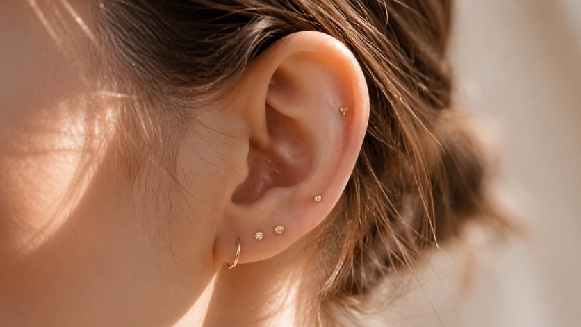 minimalist stud earrings
