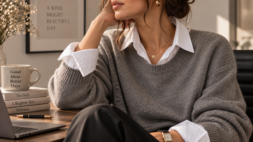 white button down shirt layered for fall